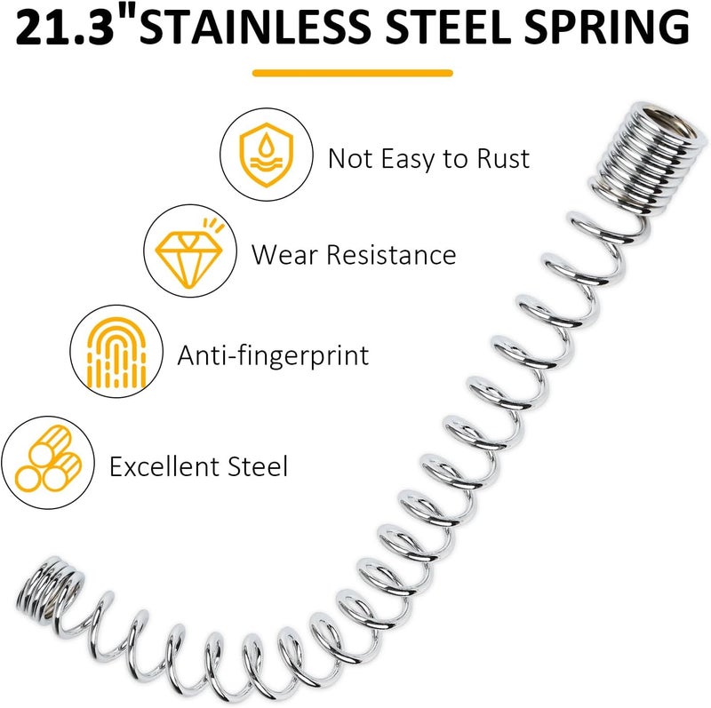 COOLWEST Pre Rinse Spring Replacement Fit for T&S Brass Pre-Rinse Overhead Spring, Chrome-Plated Stainless - Image 5